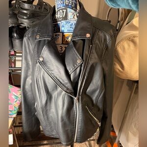 Women's Black Leather Jacket